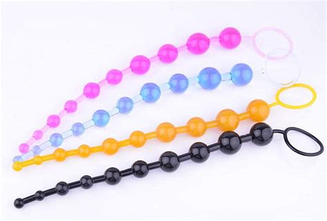 Silicone Puissant Flexible Anal 10 Beads For Beginner Sex