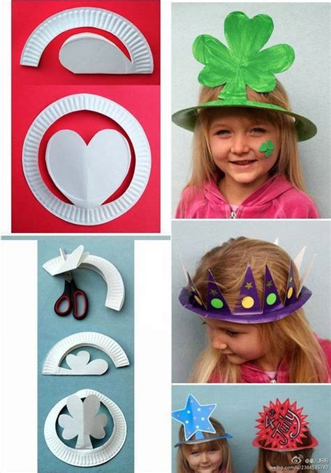 If we observe on young ladies and young. kids funny party hat from plastic plate | Funny hats diy, Hat crafts, Crazy hats