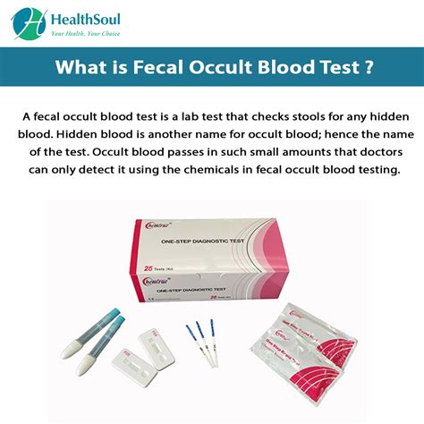 Fecal Occult Blood Test Healthsoul