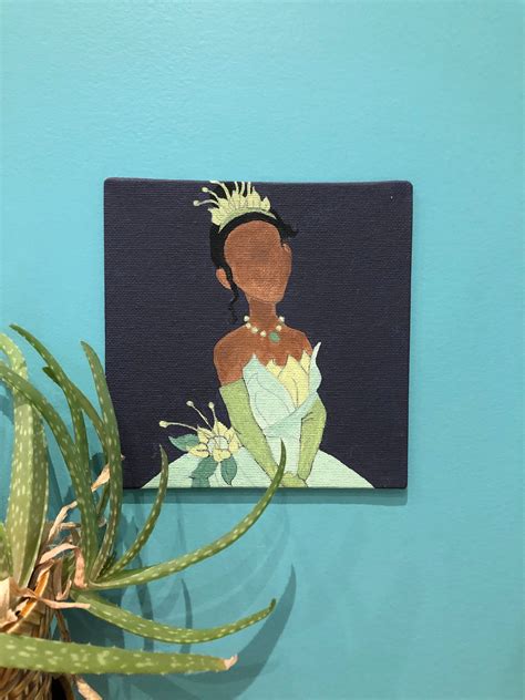 Tiana Disney Princess Canvas Painting Etsy