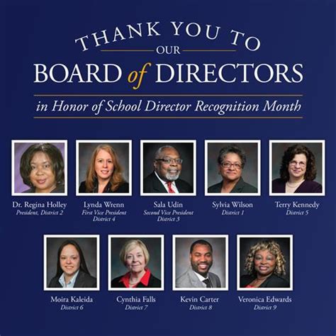 January Is School Director Recognition Month 2018