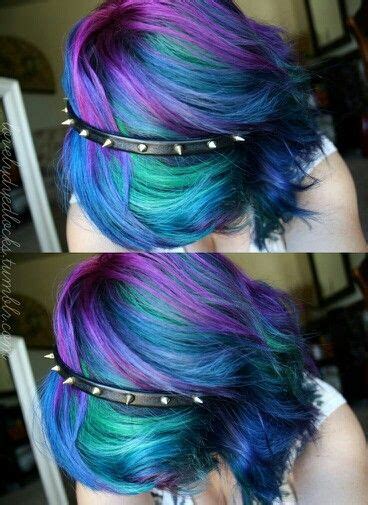 It's a bold look for sure, but one that looks amazing when braided or curled to let all the highlights and lowlights shine through. Peacock hair (With images) | Hair vanity