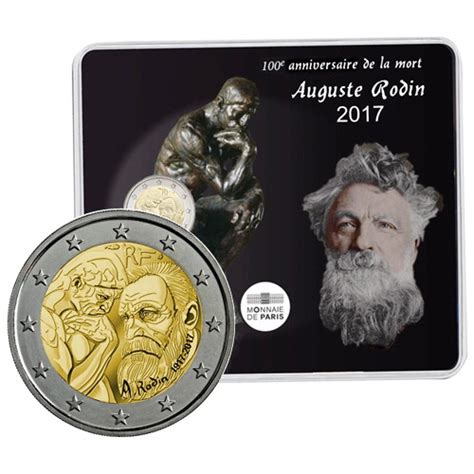 2017 2 Euro Francia Auguste Rodin Coincard Mynumi