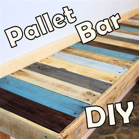 Diy Kitchen Pallet Bar Table Ever Since We Moved Into