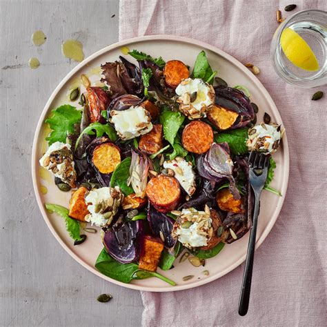 Seeded Goats Cheese And Sweet Potato Salad Recipe Gousto