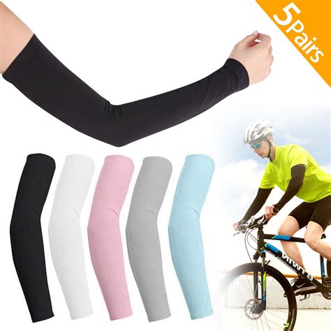 Pair Uv Sun Protection Cooling Arm Sleeves Eeekit Long Sun Protective Sleeves For Men Women
