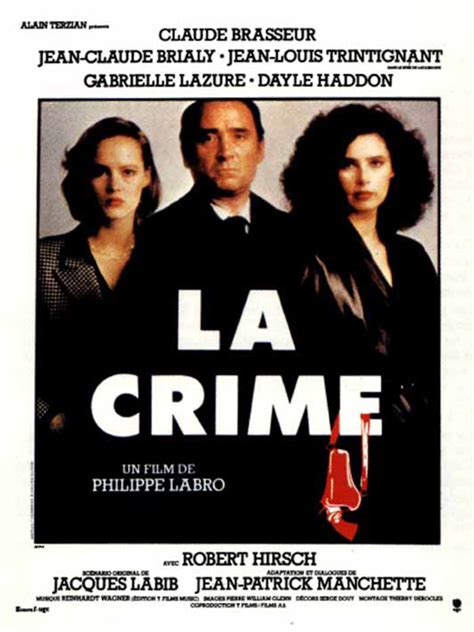 La Crime Film 1983 Allociné