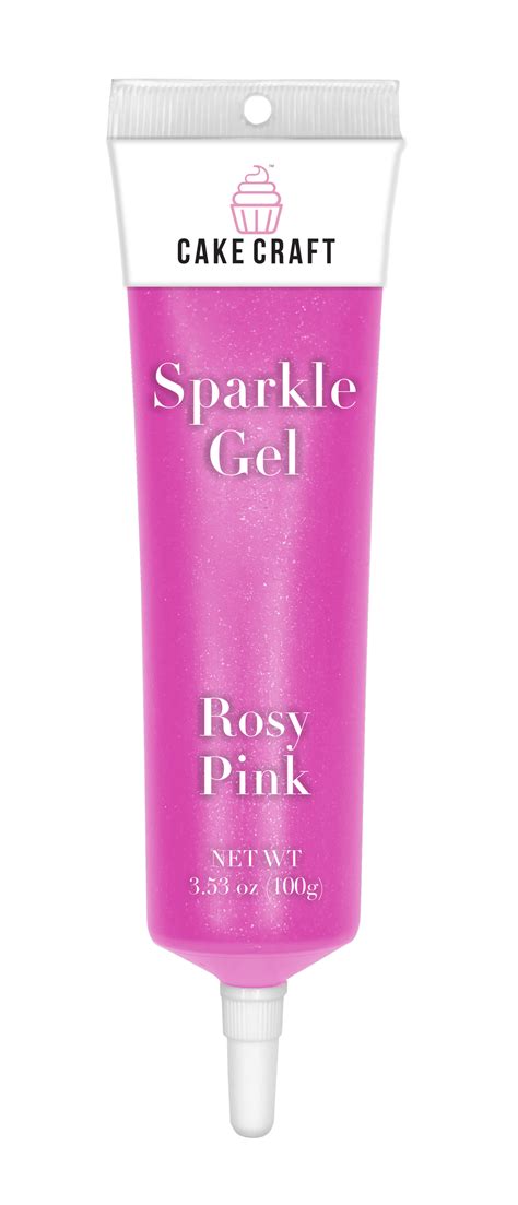 Rosy Pink Sparkle Gel — Cake Craft