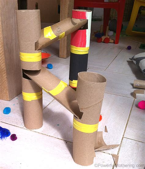 Diy Marble Run From Toilet Rolls