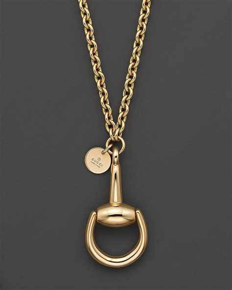 Gucci 18k Yellow Gold Horsebit Necklace 169 Jewelry And Accessories