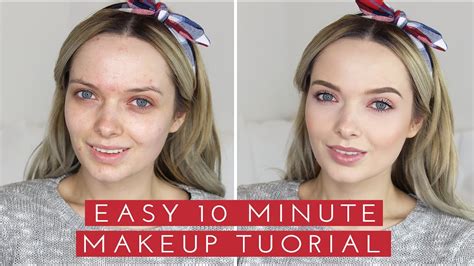 Easy 10 Minute Makeup Mypaleskin Youtube