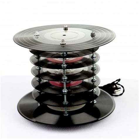 One of the few lamps I can easily replicate! The single stack record lamp features five 45's and ...