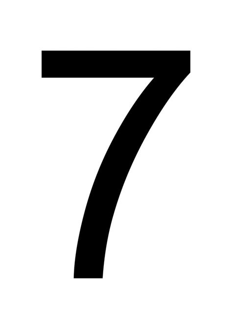 Printable Number 7 Large Printable Numbers Printable Numbers