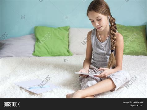Pre Teen Girl Relaxing Image And Photo Free Trial Bigstock