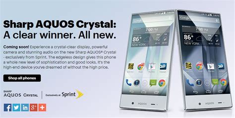 Sharp Aquos Crystal Confirmed In The Us Exclusively Via Sprint Boost