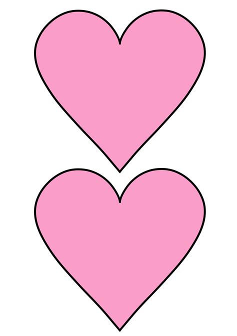 Heart Template Clipart Best Free Heart Templates Printable Clipart