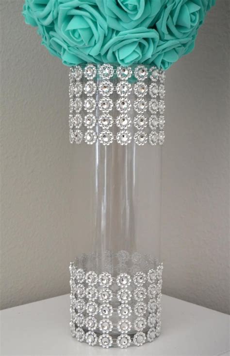 Rhinestone Vase Wedding Centerpiece Vase Bling Vase Etsy In 2020
