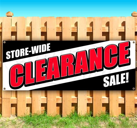 Store Wide Clearance Sale 13 Oz Heavy Duty Vinyl Banner Sign With