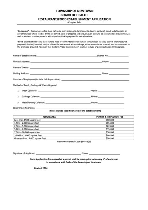 35 Restaurant Application Form Templates Free To Download In Pdf