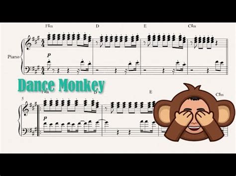 Dance Monkey Partitura Para Piano F Cil Tones And I Youtube