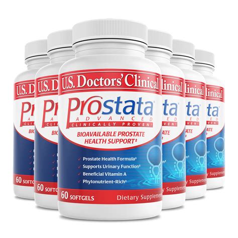 6 pack prostata advanced 60 softgels u s doctors clinical