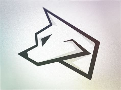 Cool Simple Wolf Logo Logodix