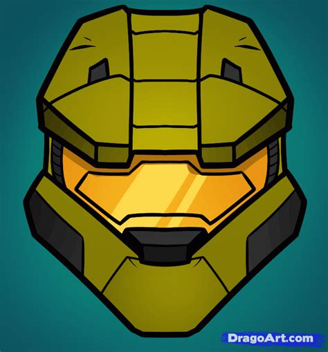 Please like artfrantix on face. How to Draw Master Chief Easy, Halo, Step by Step, Video ...