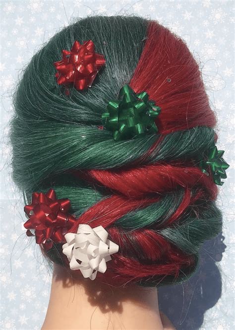 Beautiful Red And Green Hair Color For Christmas Its The Most