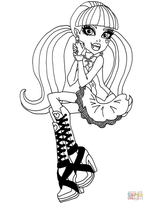 Desenho De Monster High Draculaura Para Colorir Desenhos Para Colorir