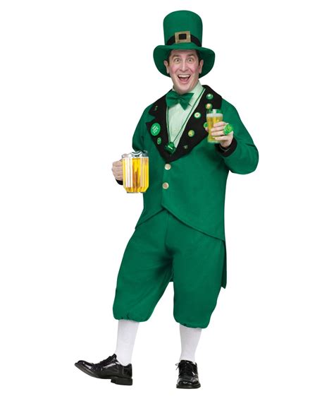Saint Patricks Pub Crawl Leprechaun Mens Costume Men Costume