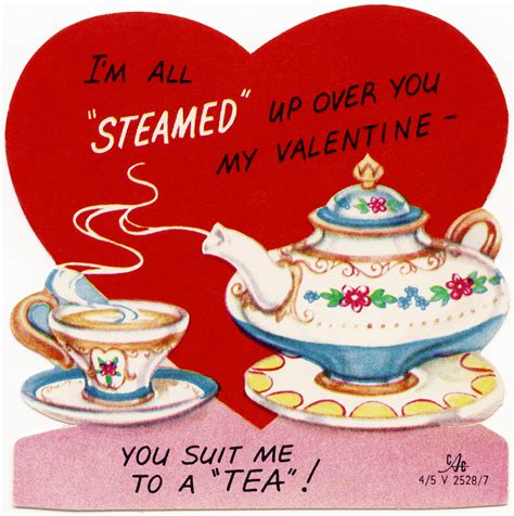 Free Retro Cup O Tea Valentine Clip Art The Old Design Shop