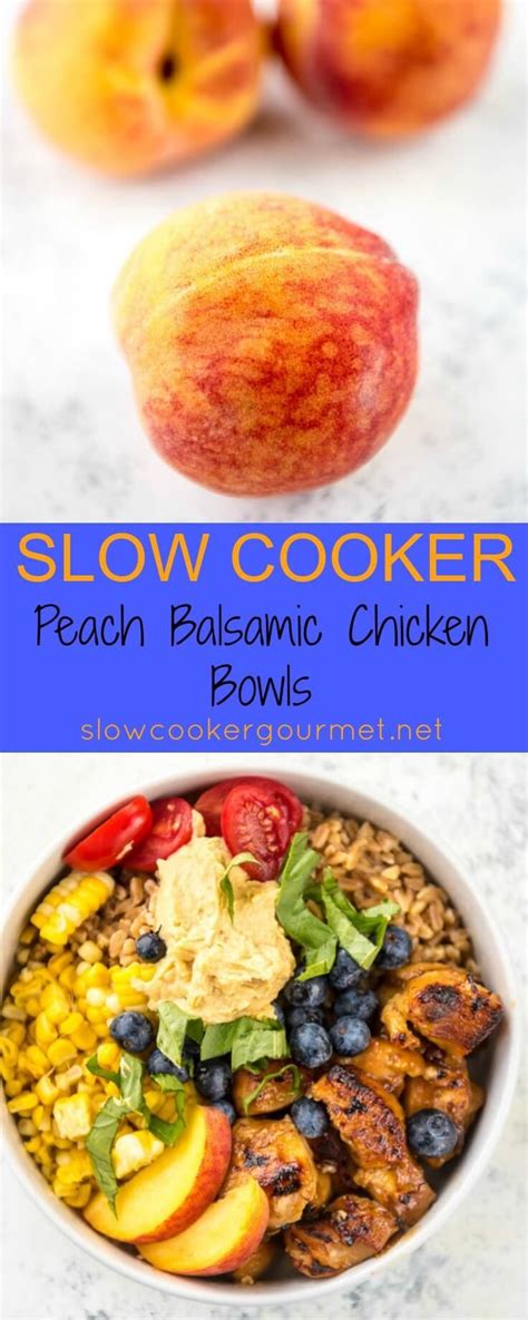 1001 best crock pot recipes of all time (crockpot, crockpot recipes, crock pot cookbook… by emma katie paperback $13.72. Slow Cooker Peach Balsamic Chicken Bowls are a simple and ...