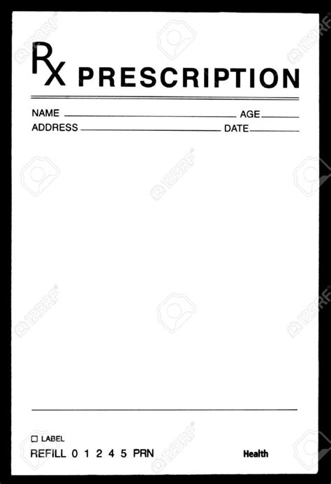 Prescription Templates Doctor Pharmacy Medical Regarding