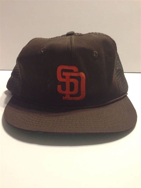 Vtg San Diego Padres Mesh Hat Vintage Style By Whimsythrift