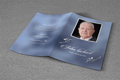 Funeral program Template | Obituary program | memorial program This