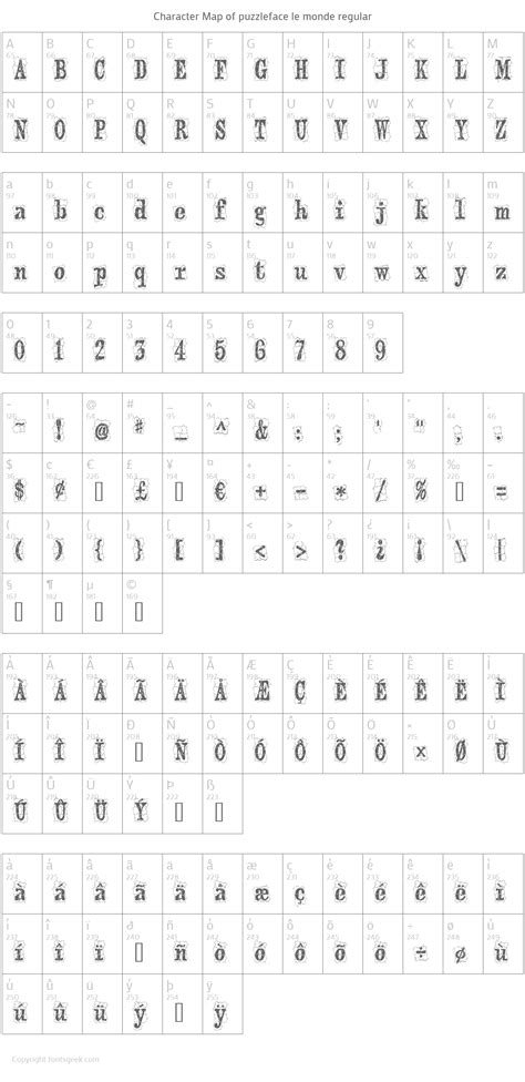 Puzzleface Le Monde Font Download For Free View Sample Text Rating