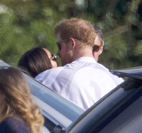 Meghan Markle And Babefriend Prince Harry Kiss In Touching Embrace At Polo Match Meghan Markle