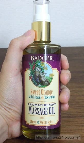 [아이허브 바디오일 ] 뱃져 컴퍼니 바디오일 Badger Company Aromatherapy Massage Oil Sweet Orange With Lemon