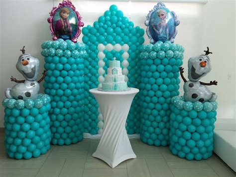 Decoración Con Globos Frozen Frozen Balloon Decoration Frozen Balloon