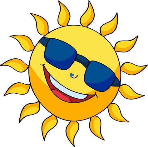 Download Sun Smiling Vector Cartoon Free Transparent Image Hq Cartoon