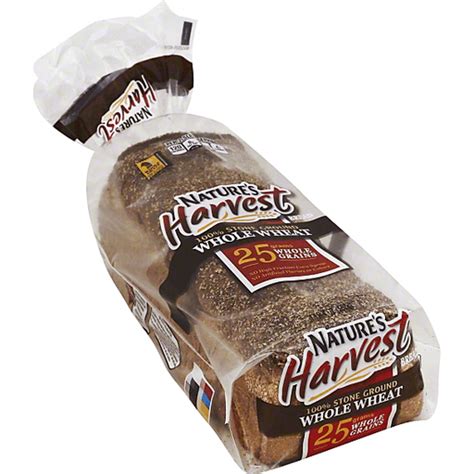 Natures Harvest Stone Ground 100 Whole Wheat Bread Bread Poster