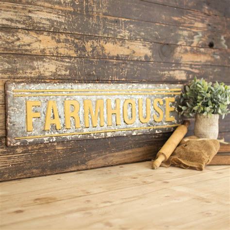 Farmhouse Sign | Vintage farmhouse decor, Metal farmhouse, Vintage farmhouse style