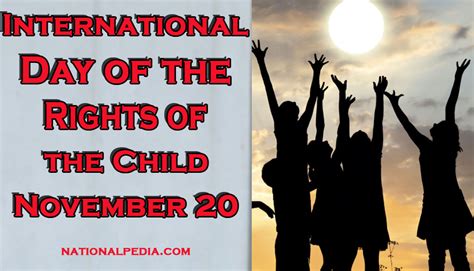 International Day Of The Rights Of The Child November 20