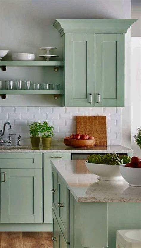 20 Mint Green Cabinets Kitchen