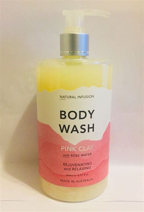 Natural Infusion Body Wash Pink Clay With Rose Water 169oz Body