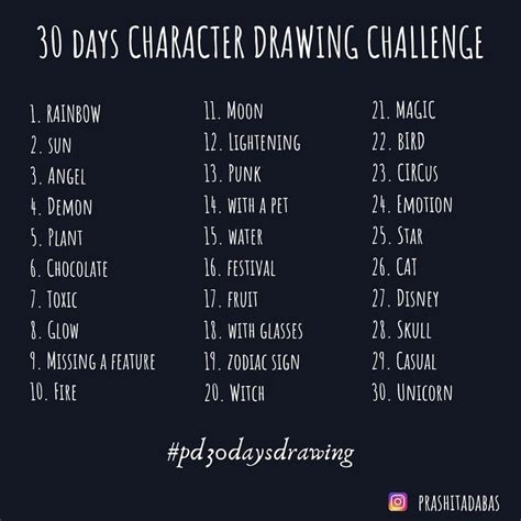 I am taking up a 30 days Character Drawing Challenge. Join me if you ...