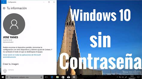 Cómo Iniciar Sesión En Windows 10 Sin Contraseña En Español Youtube