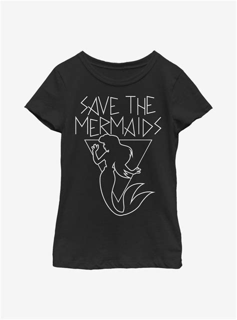 Disney The Little Mermaid Save The Mermaids Youth Girls T Shirt In 2022