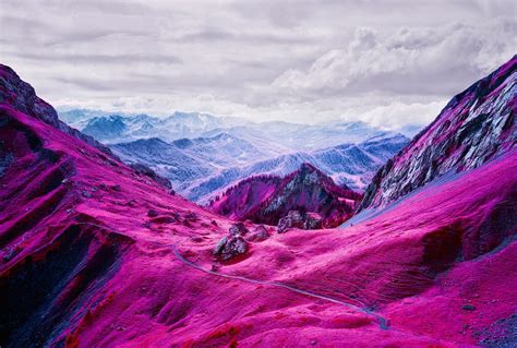 Infrared Photography Turns Swiss Landscapes Into Pink Dream Worlds