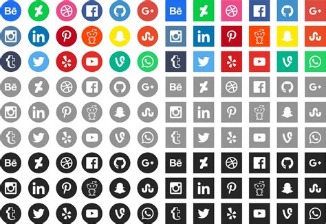 Vector Free Social Media Icons Free Social Media Icons 2018 Free
